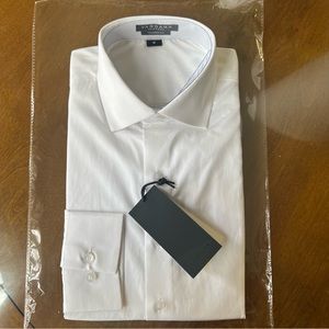Vardama New York Buttondown Men’s Medium White Long Sleeve Neck 15.5 New $125